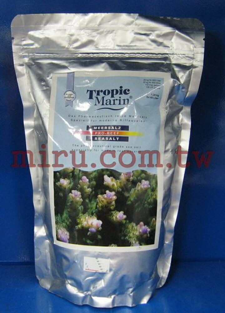【西高地水族坊】Tropic Marin 熱帶軟體鹽1.24KG(袋裝)