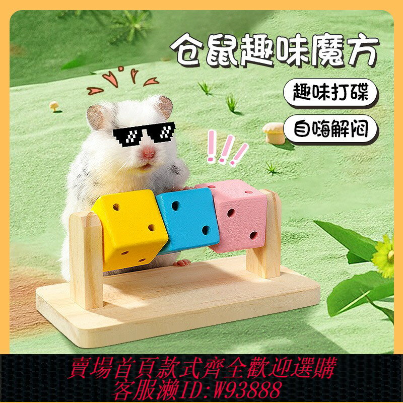 {臺灣公司貨 可打統編}倉鼠自嗨解悶玩具趣味魔方造景倉鼠金絲熊豚鼠小寵物玩具用品大全