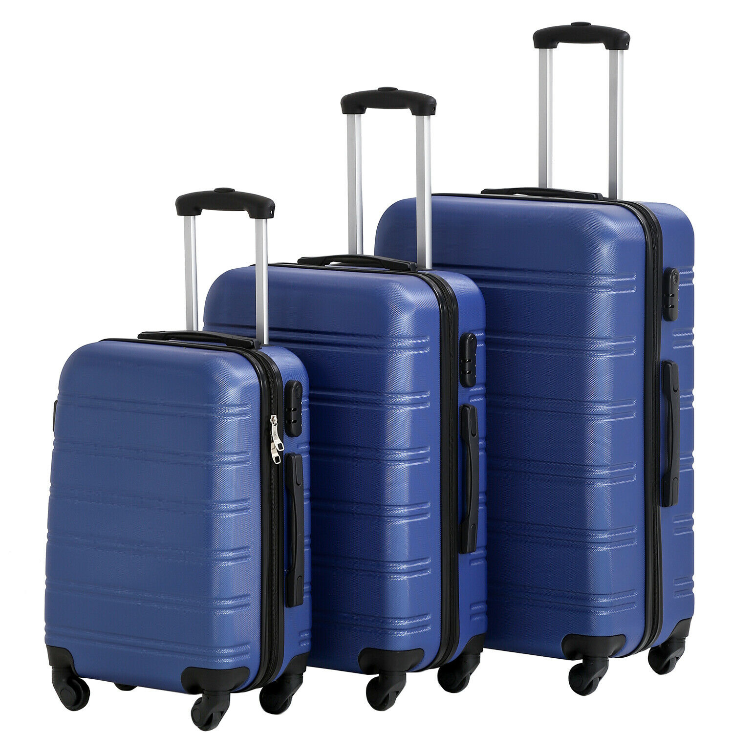Factory Direct: Hard shell Luggage Sets Spinner Wheels 3 Piece Suitcase ...