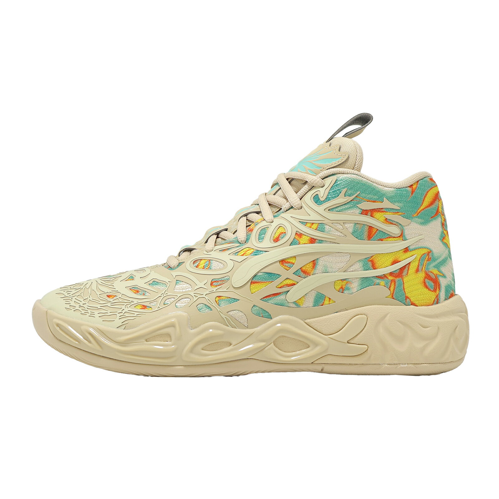 Puma 籃球鞋 MB.04 Flare 男鞋 米 彩 LaMelo Ball 氮氣中底 312209-01