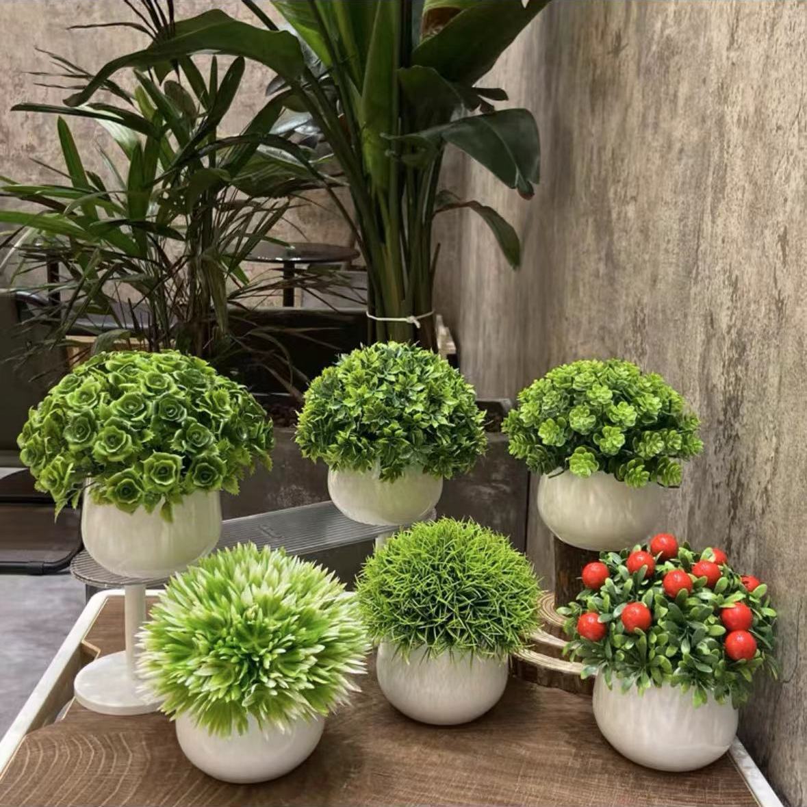 免運 公司貨 仿真花擺件 裝飾品 假花 盆栽 裝飾花藤 模擬盆栽仿真花假花小盆景家居書桌擺件辦公桌面裝飾玄關酒櫃飾品