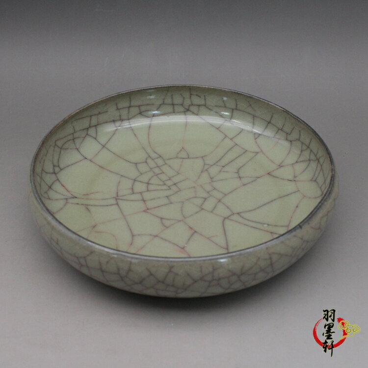 宋官窯氷割れ片支釘洗  筆洗   書道具 文房具 現代工芸品 美術品 置物 宋官窯氷割れ片支釘洗 筆洗 書道具 文房具 現代工芸品