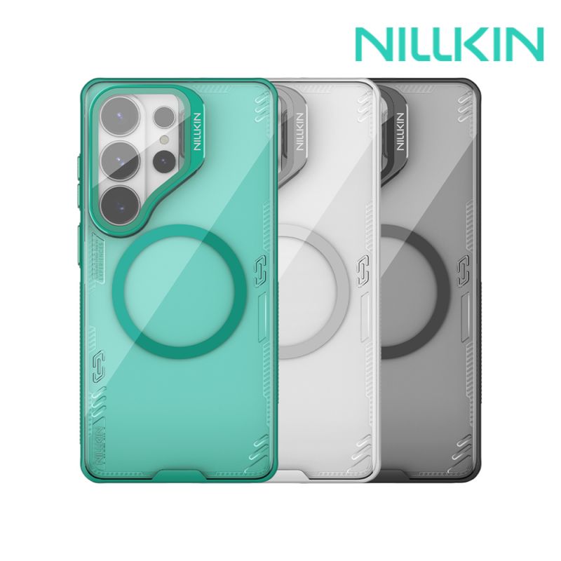 NILLKIN SAMSUNG 三星 Galaxy S26 Ultra 5G 冰空 Prop 磁吸保護殼(透明鏡蓋) 保護套 手機殼 雙料殼 鏡頭保護 可站立 鏡頭支架 MagSafe【愛瘋潮】