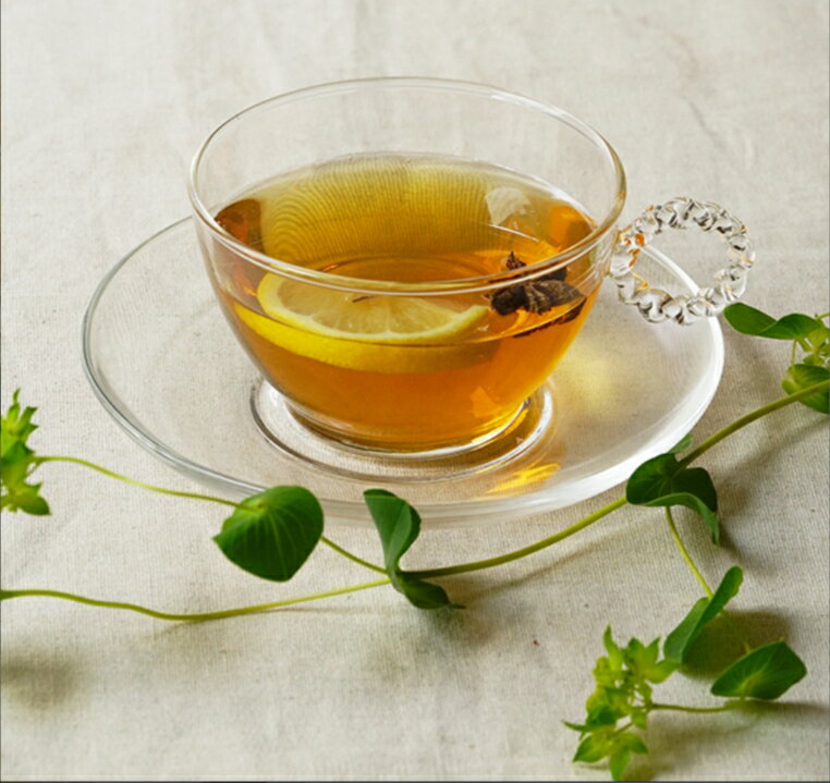 金時代書香咖啡 HARIO 麻花手工玻璃花茶杯 230ml HTW-CS-N-R