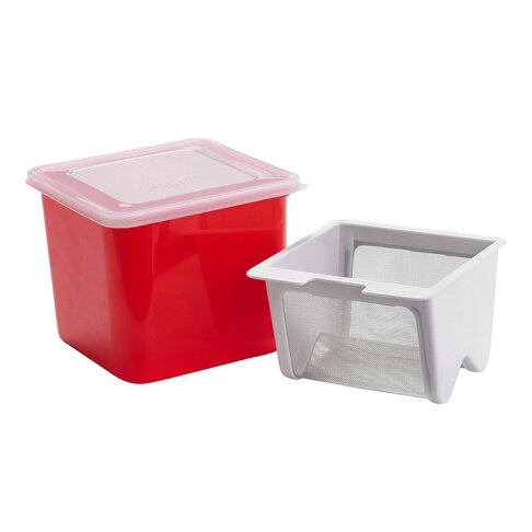 《CUISIPRO》自製優格起司器(紅1.5L) | 酸奶瀝水器 優格盒 1