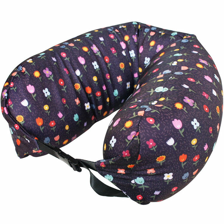 《DQ&CO》扣式顆粒護頸枕(花園) | 午睡枕 飛機枕 旅行枕 護頸枕 U行枕