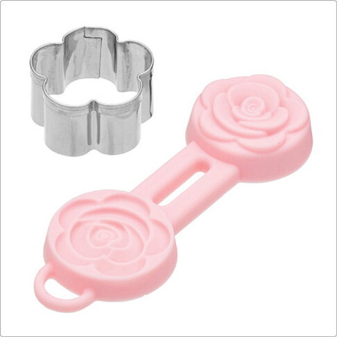 《Sweetly》翻糖切壓模2件(玫瑰) | 翻糖器具 烘焙用品 2
