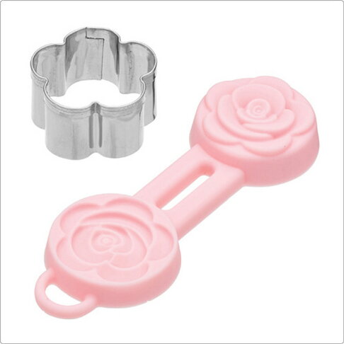 《Sweetly》翻糖切壓模2件(玫瑰) | 翻糖器具 烘焙用品 1