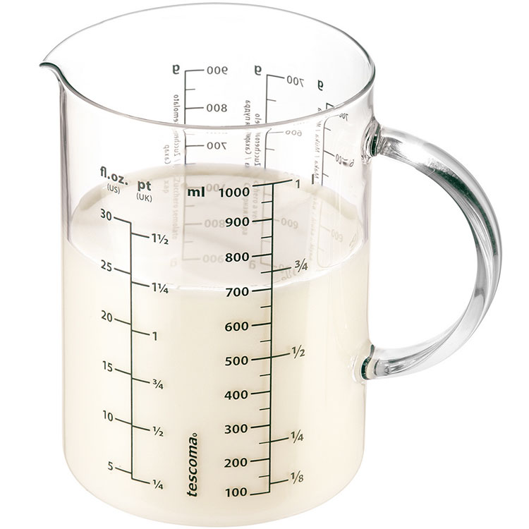 《TESCOMA》耐熱玻璃量杯(1L) | 刻度量杯