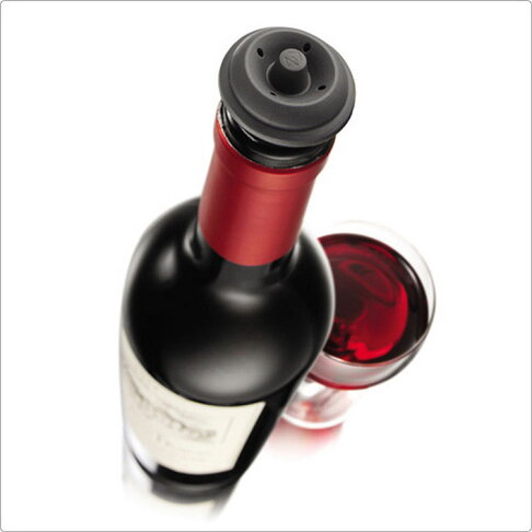 《VACU VIN》抽真空酒瓶塞(黑6入) | 紅酒塞 真空瓶塞 保鮮瓶塞 葡萄酒塞 2