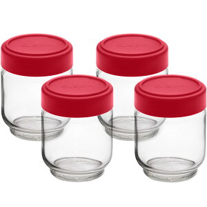 《CUISIPRO》玻璃儲物密封罐4入(160ml) | 保鮮罐 咖啡罐 收納罐 零食罐 儲物罐