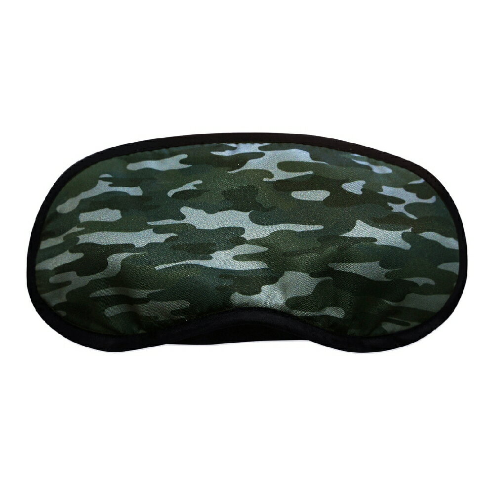 《DQ&CO》舒適旅用眼罩(迷彩綠) | 睡眠眼罩 遮光眼罩
