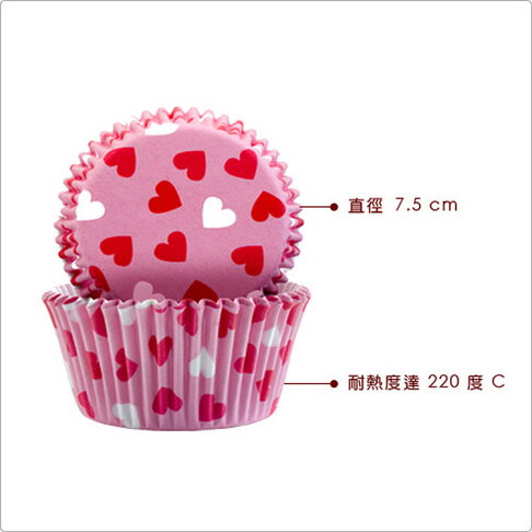 《IBILI》Sweet蛋糕紙模100入(愛心花蝶7.5cm) | 點心烤模 2