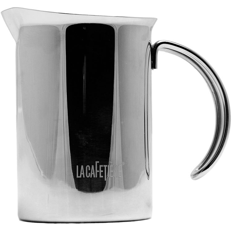 《LaCafetiere》鏡亮拉花杯(600ml) | 奶泡壺 奶泡杯 拉花鋼杯 拉花咖啡杯