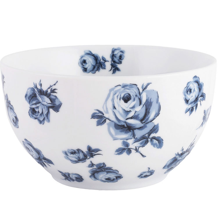 《CreativeTops》Katie復古藍餐碗(白15.3cm) | 飯碗 湯碗