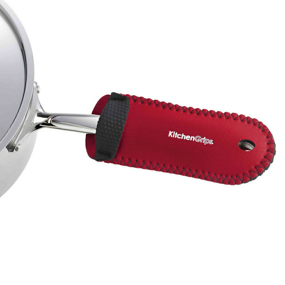 《KitchenGrips》鍋把隔熱套2件(紅) | 防燙耳 隔熱墊 防燙保護套