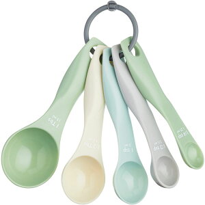 《Colourworks》量匙5件(綠) | 料理匙 量勺 量杓