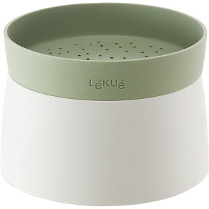《LEKUE》米飯蒸煮盒(綠1L) | 耐熱 微波料理 懶人料理
