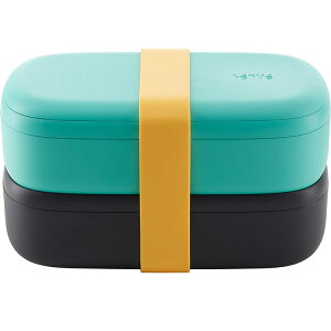 《LEKUE》可微波便當盒組(綠黑500ml) | 環保餐盒 保鮮盒 午餐盒 飯盒