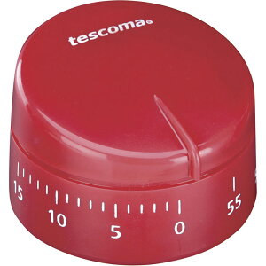 《TESCOMA》圓形發條計時器(紅) | 廚房計時器