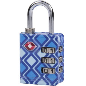 《TRAVELON》TSA三碼防盜密碼鎖(菱格) | 防盜鎖 安全鎖 行李箱鎖