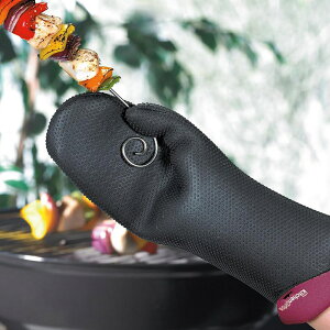 《KitchenGrips》加長隔熱手套(紅) | 防燙手套 烘焙耐熱手套