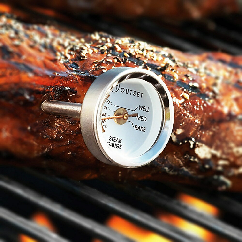 《Outset》迷你指針肉類溫度計4入 | 料理測溫 牛排料理溫度計