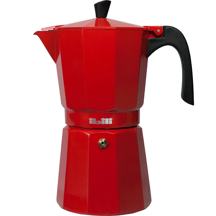 《IBILI》Bahia義式摩卡壺(紅6杯) | 濃縮咖啡 摩卡咖啡壺