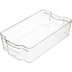 《KitchenCraft》透明冰箱收納盒(37.5cm) | 冰箱收納盒 蔬果收納盒 分層分格