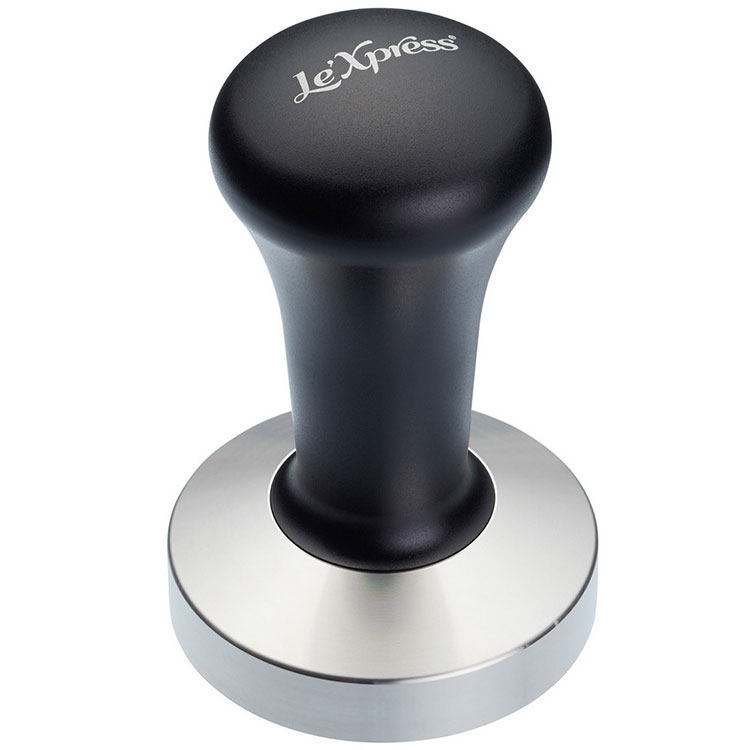 《LeXpress》平底填壓器(黑) | 咖啡佈粉器 壓粉器 咖啡壓粉器 平粉錘 整粉器 填壓器