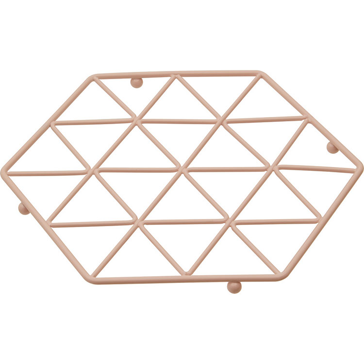 《Premier》Vertex六角金屬隔熱墊(粉) | 桌墊 鍋墊 餐墊 耐熱墊 杯墊