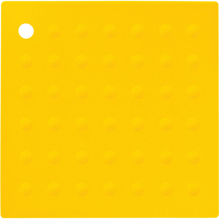 《Premier》Zing方形矽膠隔熱墊(黃) | 桌墊 鍋墊 餐墊 耐熱墊 杯墊