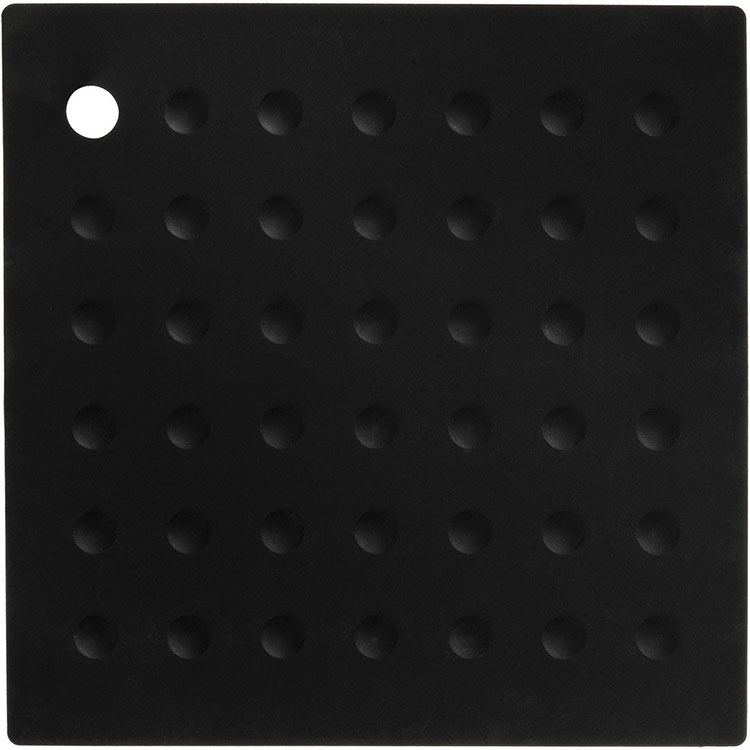《Premier》Zing方形矽膠隔熱墊(黑) | 桌墊 鍋墊 餐墊 耐熱墊 杯墊