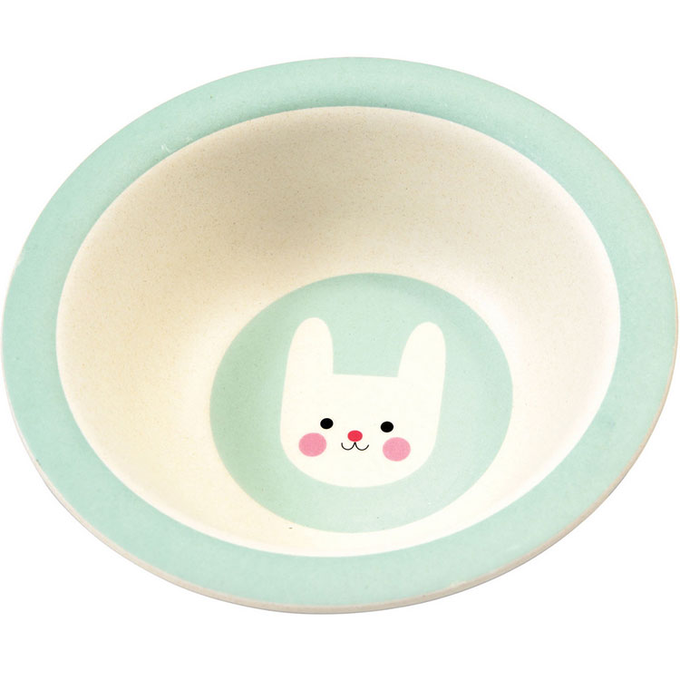 《Rex LONDON》兒童竹纖維餐碗(兔兔) | 餐碗 飯碗 盤子 餐盤