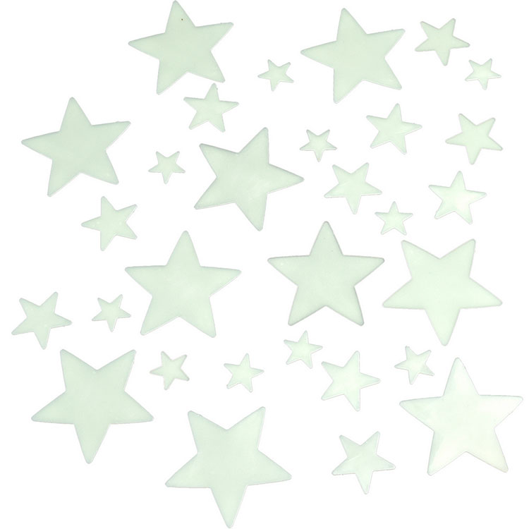 《Rex LONDON》夜光壁貼30件(星星) | 牆壁裝飾 牆面佈置
