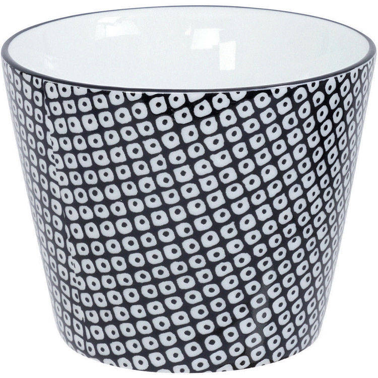 《Tokyo Design》瓷製茶杯(網紋黑170ml) | 水杯 茶杯 咖啡杯
