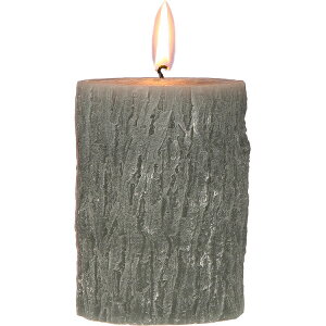 《VERSA》木型蠟燭(灰10cm) | 薰香 精油 擴香