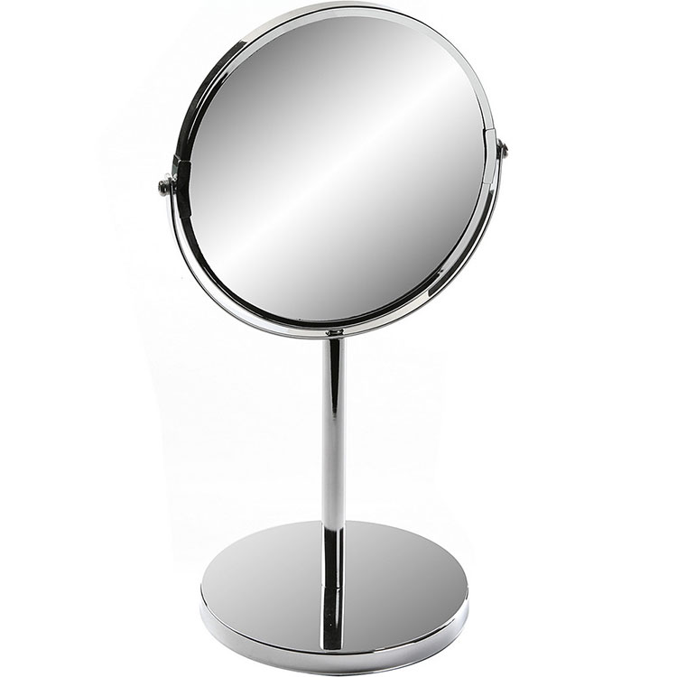 《VERSA》鏡亮雙面高腳桌鏡(銀) | 鏡子 化妝鏡