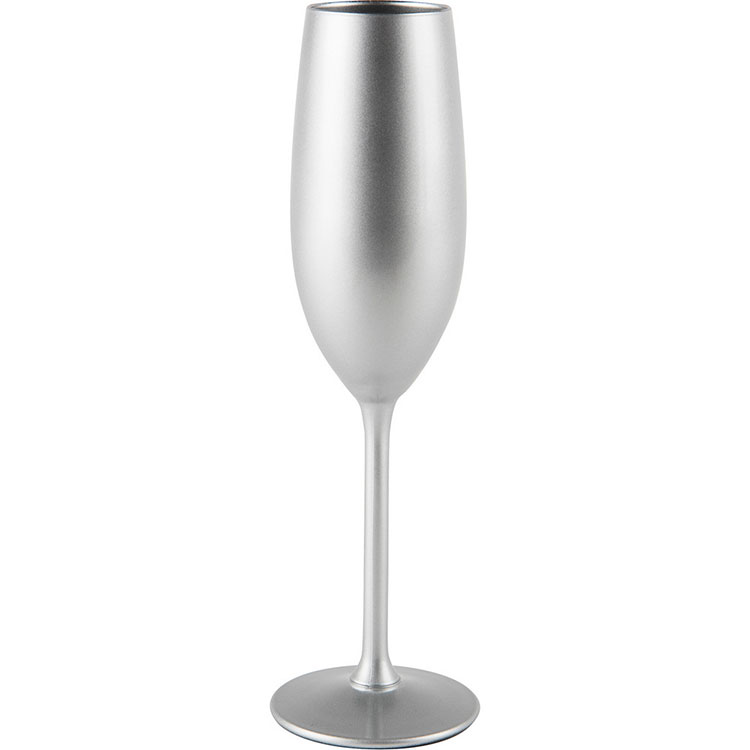 《EXCELSA》笛型香檳杯(銀光210ml) | 調酒杯 雞尾酒杯