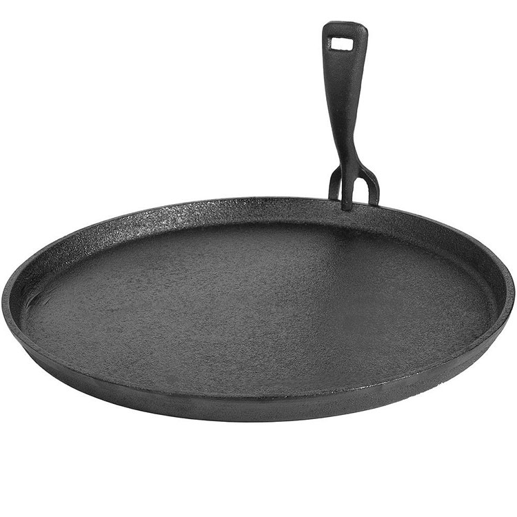 《ibili》附柄鑄鐵煎烤盤(26cm) | 平底鑄鐵烤盤 煎盤