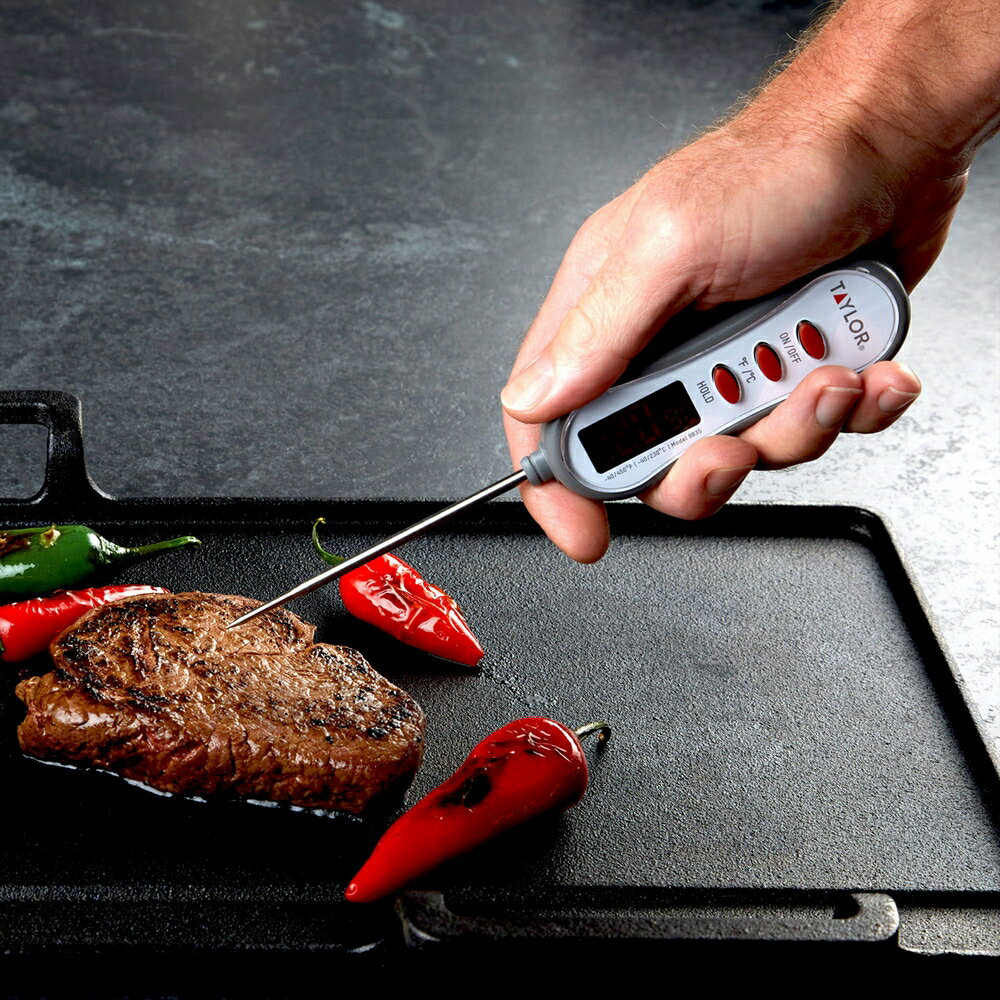 《Taylor》曲柄電子探針溫度計 | 食物測溫 烹飪料理 電子測溫溫度計