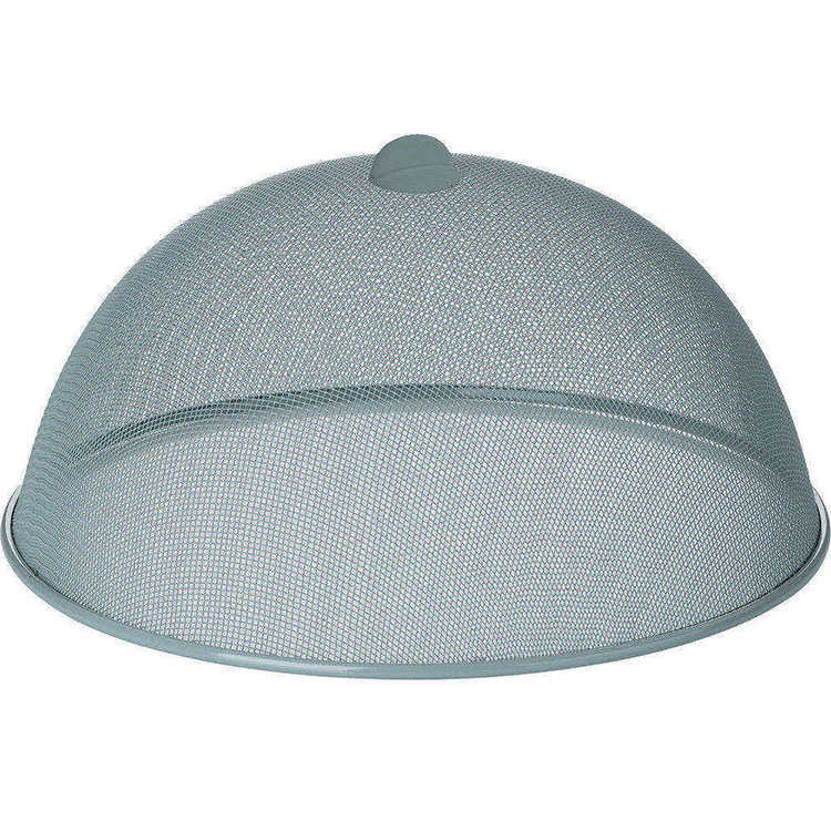 《KELA》金屬圓桌罩(灰35cm) | 菜傘 防蠅罩 防塵罩 蓋菜罩