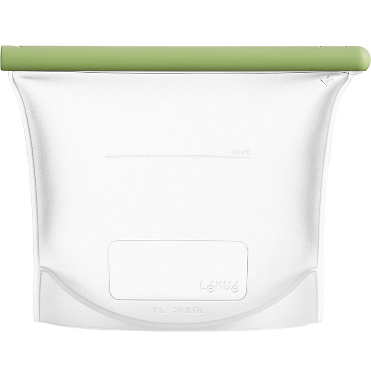 《LEKUE》環保矽膠密封袋(0.5L) | 環保密封袋 保鮮收納袋