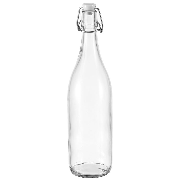 《TESCOMA》扣式密封玻璃水瓶(1L) | 水壺
