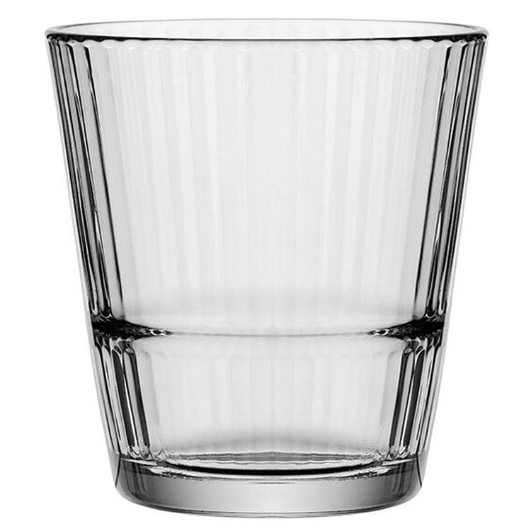 《Pasabahce》Grande寬口玻璃杯(豎紋400ml) | 水杯 茶杯 咖啡杯