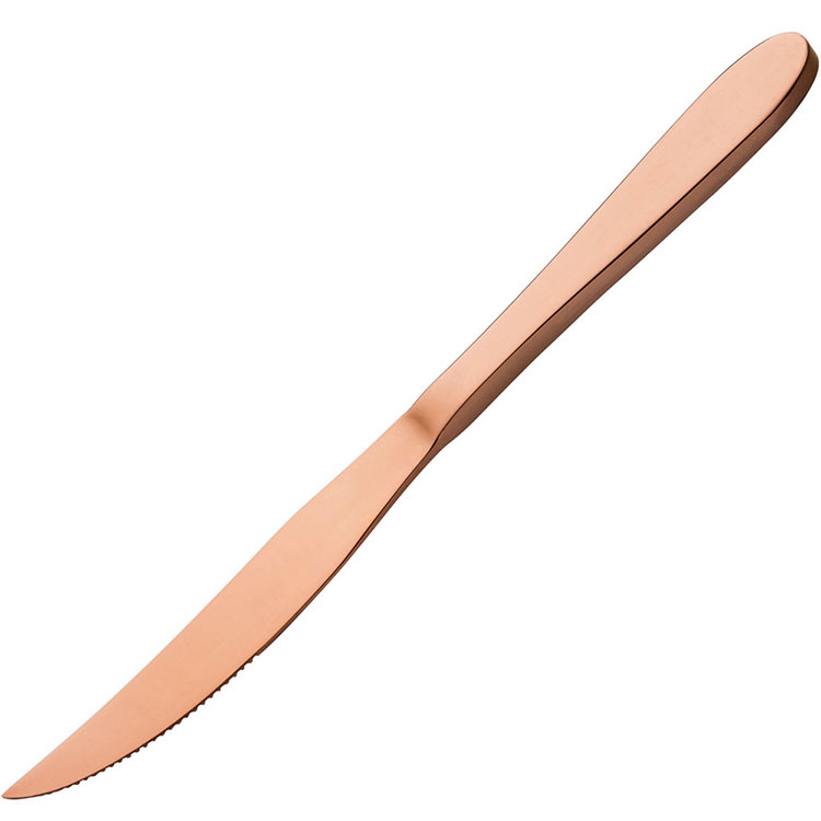 《Utopia》不鏽鋼牛排刀(玫瑰金6cm) | 西餐刀 餐刀 鐵板刀