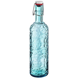 《Vega》Nala扣式密封玻璃水瓶(藍1L) | 水壺