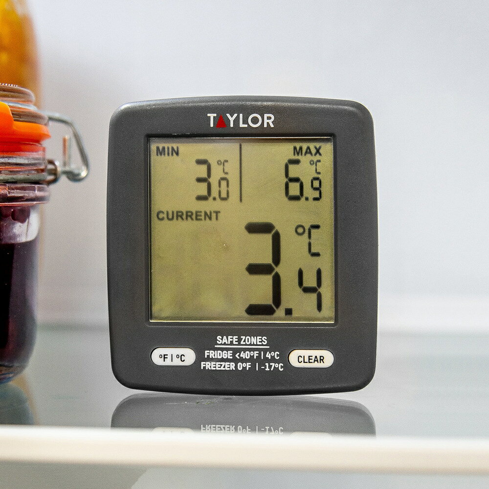 《Taylor》電子冰箱溫度計 | 冰箱專用 冷藏冷凍 數位溫度計