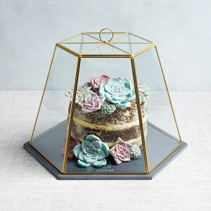 《Artesa》玻璃罩+磐石點心盤 | 蛋糕台 甜點架 點心架