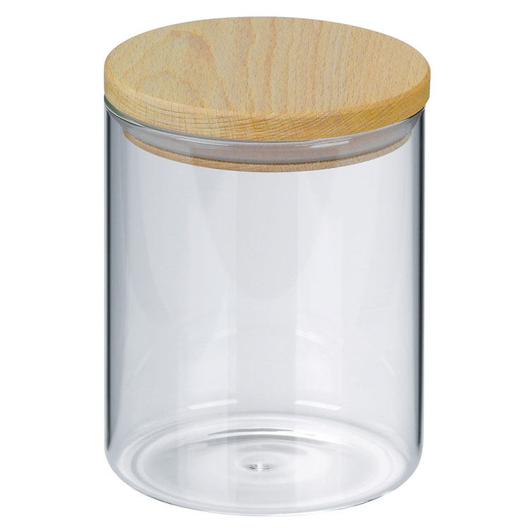 《KELA》木蓋玻璃密封罐(800ml) | 保鮮罐 咖啡罐 收納罐 零食罐 儲物罐